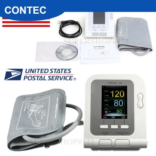 CE-USA-Color-CONTEC08A-Digital-Blood-Pressure-Monitor-Upper-Arm-NIBP-Software