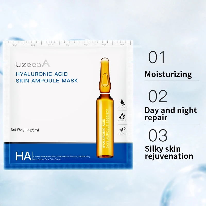 Маска для лица Гиалуроновая кислота Ampoule Nicotinamide маска спа класс увлажняющее восстановление усадка пор контроль масла Уход за кожей лица