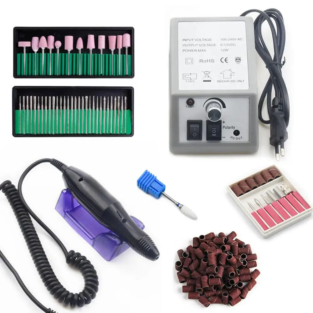 

Electric Nail Drill Machine Set 20000RPM Professional Manicure Machine Tool Set with Sanding Band Nail Drill Bit Kit
