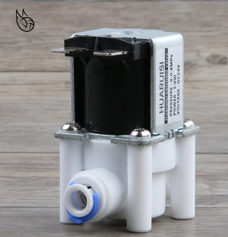 

Electric Plastic Solenoid Valve 12V 24V 220V Normal Close 1/4" 3/8" Hose Pipe Quick Conntection RO Water Reverse Osmosis System