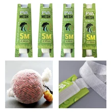 

5m PVA Fishing Bait Bag Carp Feeder Water Soluble Dissolve Stocking Net Boilie Rig Fishing Baits Wrap Sock Accessories