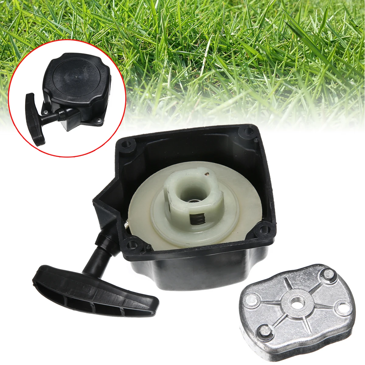 

Ручной стартер + зубчатая часть, газовый скутер для кустореза, газонокосилки, аксессуары для садовых инструментов