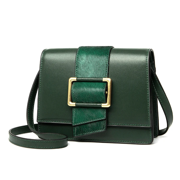 

6 color Leather women's bag small square bag fashion splicing one shoulder slant 190606 yx