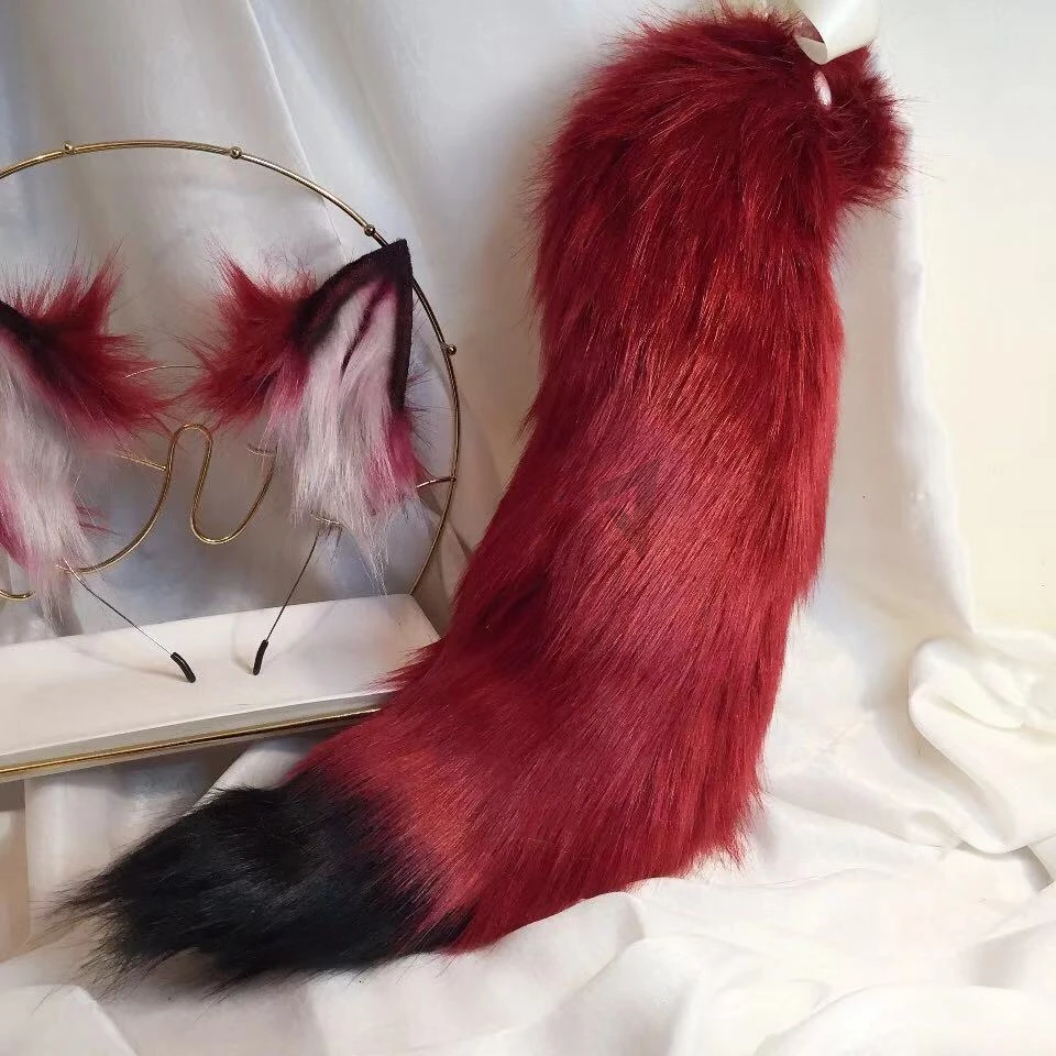 MMGG Blood Wolf Ears Headband and Tail Set - Beast Style Halloween Christmas Cosplay Costume Accessories image 5