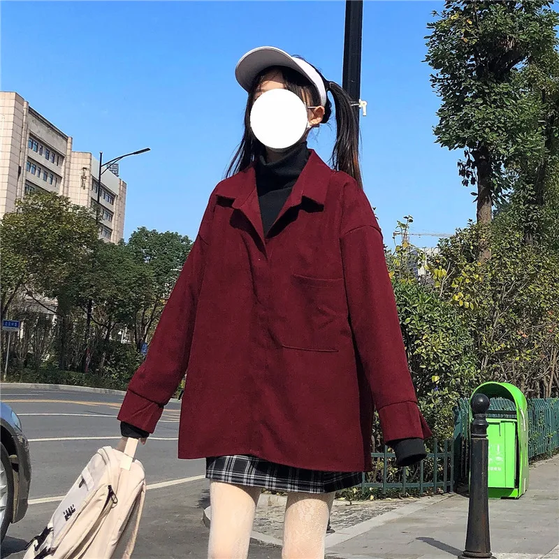 

JK Kawaii Shirt Coat V Neck Navy Sailor Suit Japanese School Uniform Shirt Girls Vintage Coat For JK dress