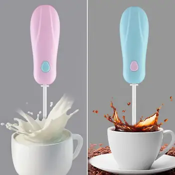 

Egg Tools Milk Drink Coffee Whisk Mixer Electric Egg Beater Frother Foamer Mini Handle Stirrer Practical Kitchen Cooking Tool