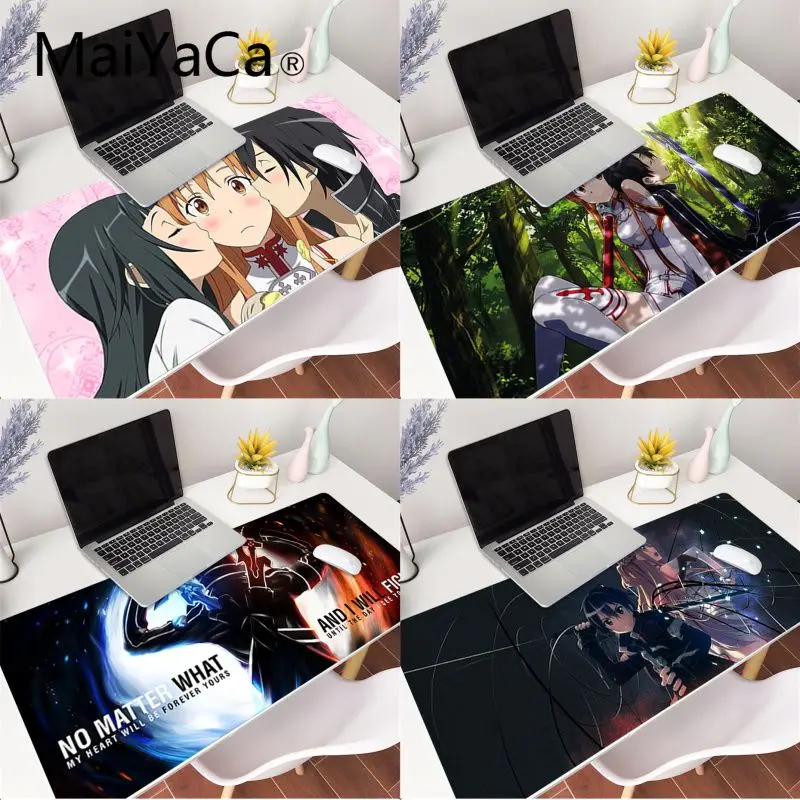 Игровой коврик для мыши Sword Art Online большой размер XXL Противоскользящий резиновый