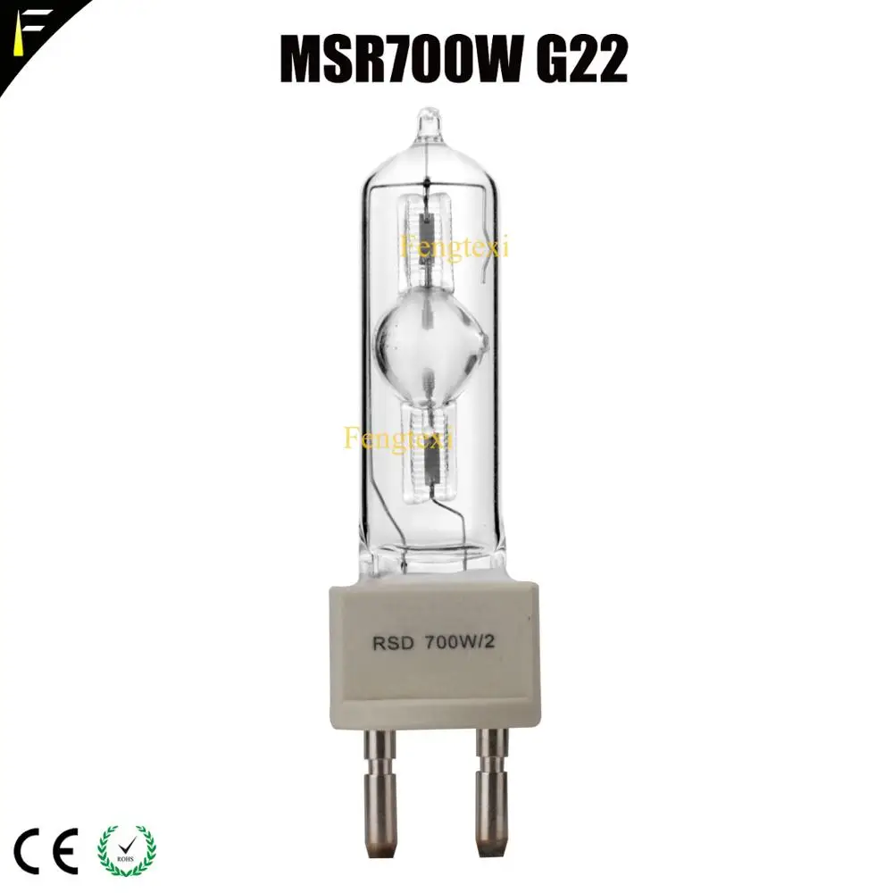 RSD700w Металлогалогенная лампа HSR700/60 MSR700/2 G22 сценическая движущаяся лампочка для налобного фонаря колба волшебника лампа Dj диско источник света
