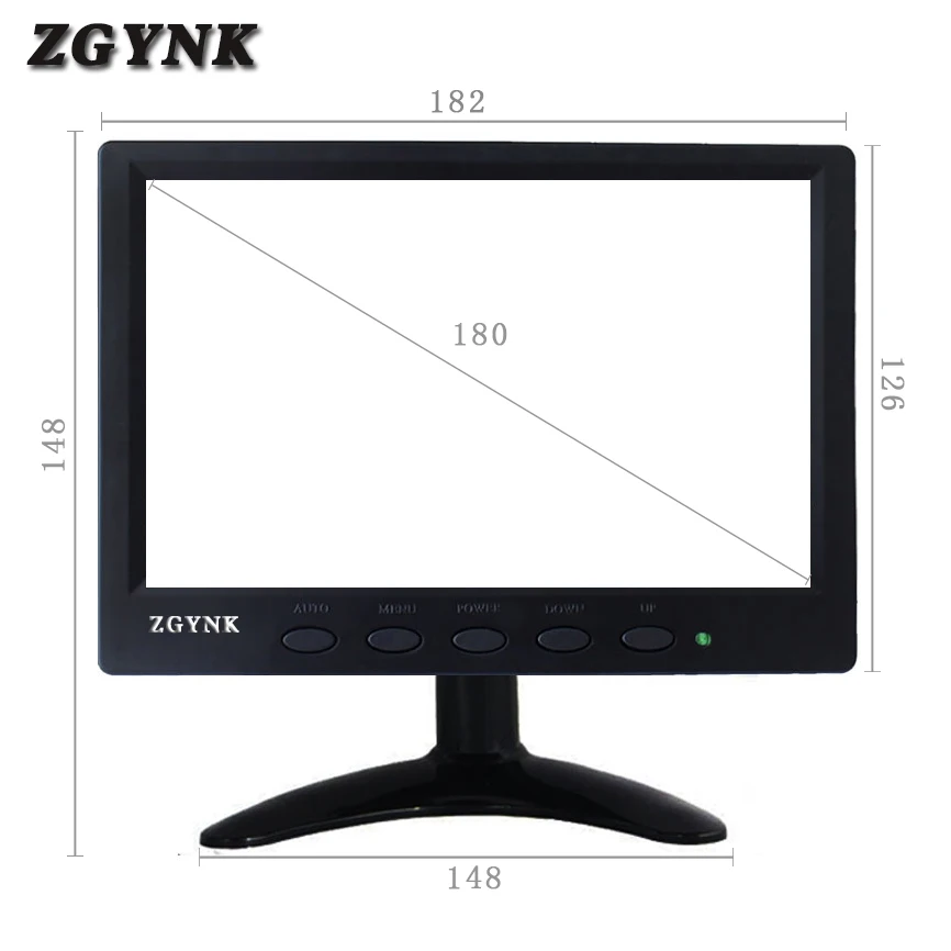  7 Inch BNC monitor Small LCD Monitor/HDMI Lcd Monitor Portable LCD Monitor With BNC/VGA/HDMI two Sp