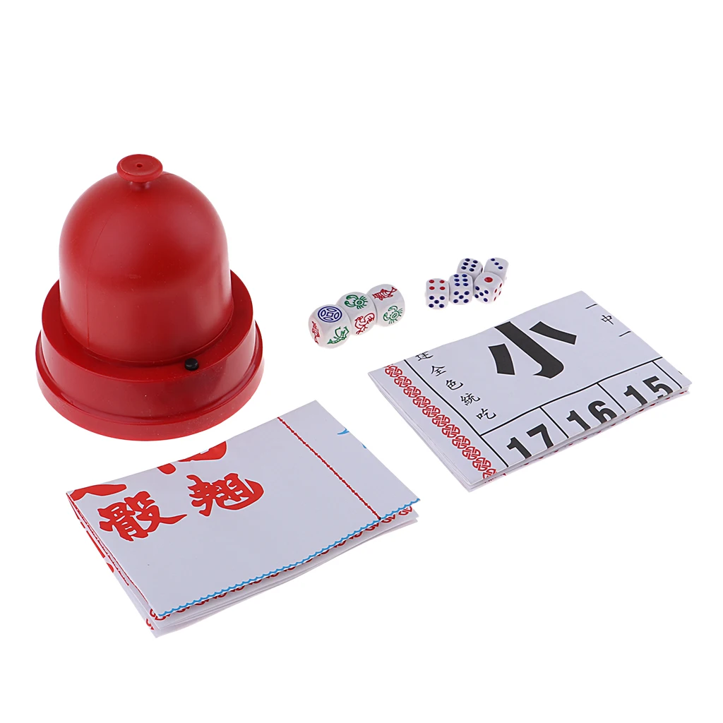 Sic Bo + Fish-Crab-Prawn Classic Gambling Game Set W/Dice Cup Party Game