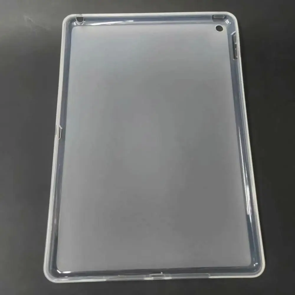 Чехол для нового iPad 10,2 7th Gen Coque Магнитная подставка авто Пробуждение/спящий кожаный чехол для iPad 10,2 Capa+ пленка+ ручка - Цвет: clear soft tpu case