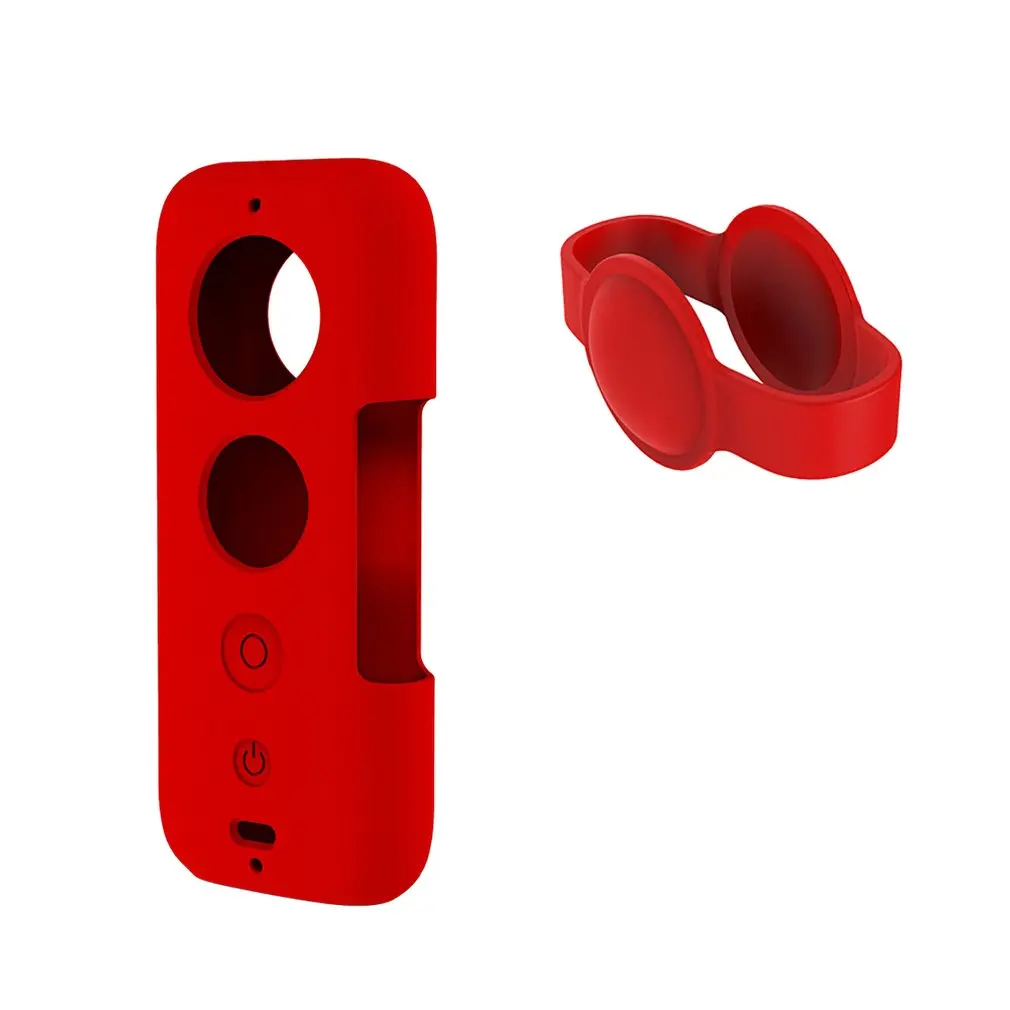 Силиконовый защитный чехол+ крышка объектива для Insta360 One X пылезащитный противоударный защитный чехол набор FPV селфи Комплект для фотосессии