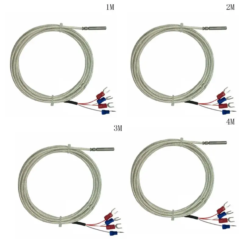 

Temperature Sensor Probe 3 Wires Cable Thermocouple Waterproof for Transmitter High Quality and Brand New
