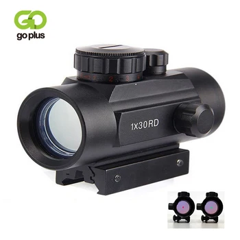 

20mm Hunting Riflescope Red Green Dot Sight Scope Optic Collimator Silver Film With M1 Button For Rifle Outdoor Air Gun