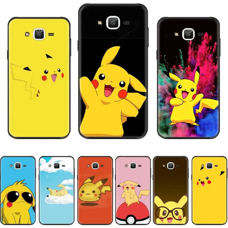 pikachu Japan anime game Newly Arrived Black Cell Phone Case For Galaxy J2 J4 J5 J6 J7 J8 2016 2017 2018 Prime Pro plus Neo duo | Мобильные