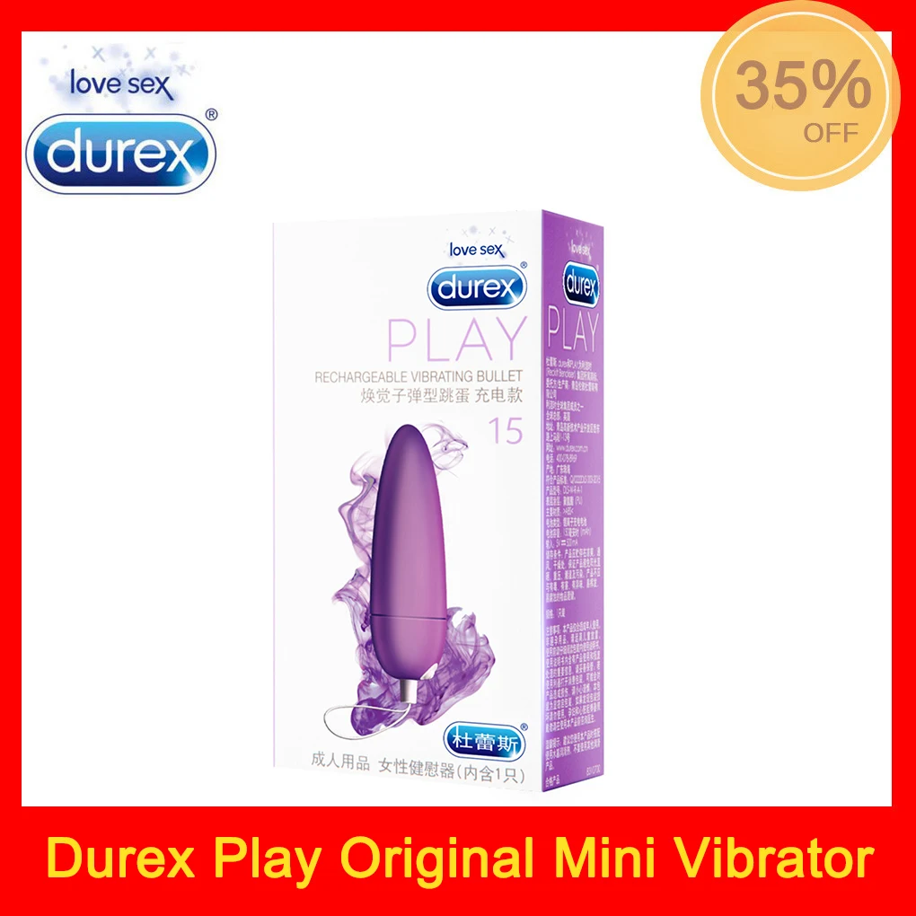 Durex Оригинальный мини-вибратор usb зарядка 5 режимов вибрации Пуля Вибратор для