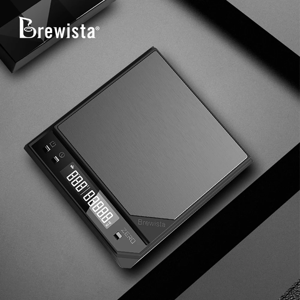 

Brewista New Coffee Electronic Scales Pour Coffee Electronic Drip Coffees Scale With Timer 2kg/0.1g LED Smart Kitchen Scale