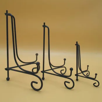 

Metal Iron Tea Tray Table Photo Card Stand Plate Display Racks Holder Party Decoration Kitchen Dishes Storage Shelves