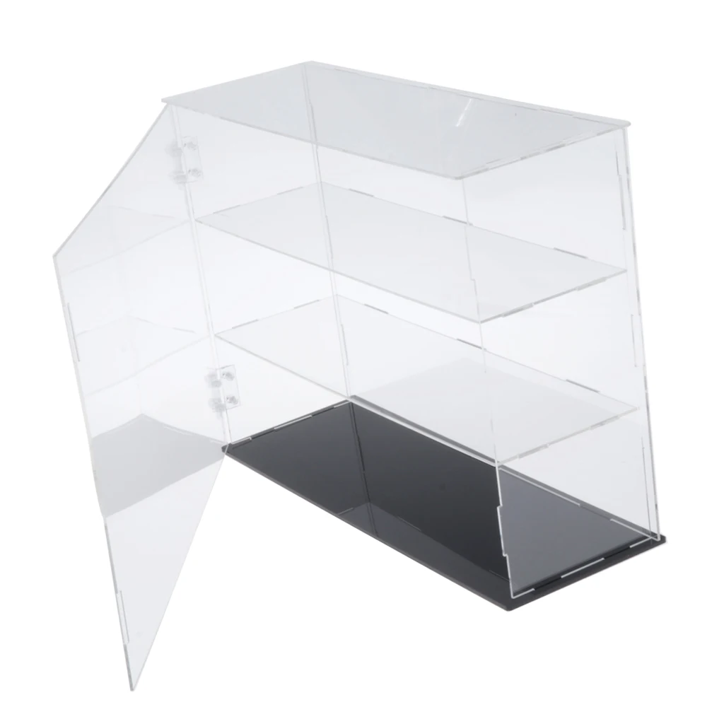 3-Layer Acrylic Display Case Stand Jewelry Collectibles Models Dustproof Box