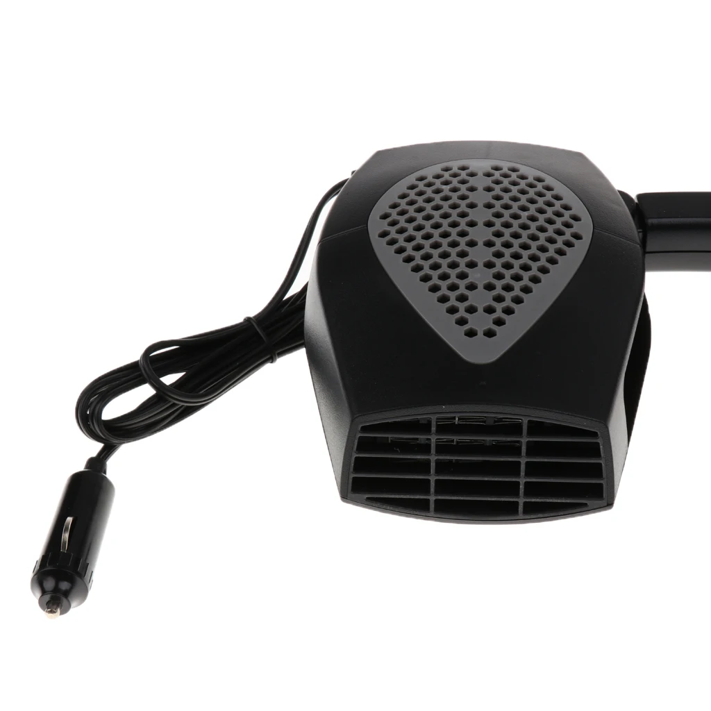 24V Car Truck Auto Heater Hot & Cool Fan Windscreen Window Demister Black