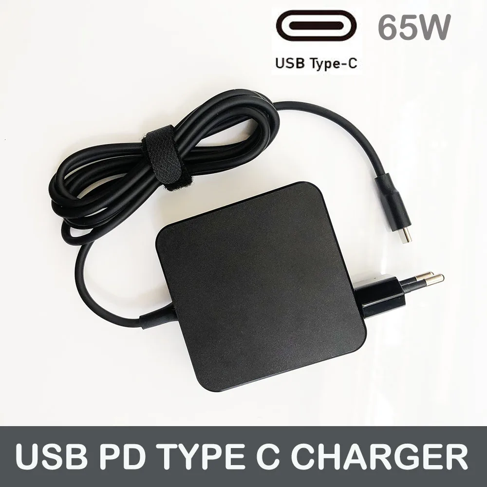 USB-C 65W Power Adapter Charger for Dell Latitude Chromebook 3100 3500 3380  3300 5400 5500 7400 5190 2-in-1 P28T P29T P86F P99G