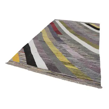 

210x317 Cm Multicolor Handmade Contemporary Area Rug-7x10 Ft