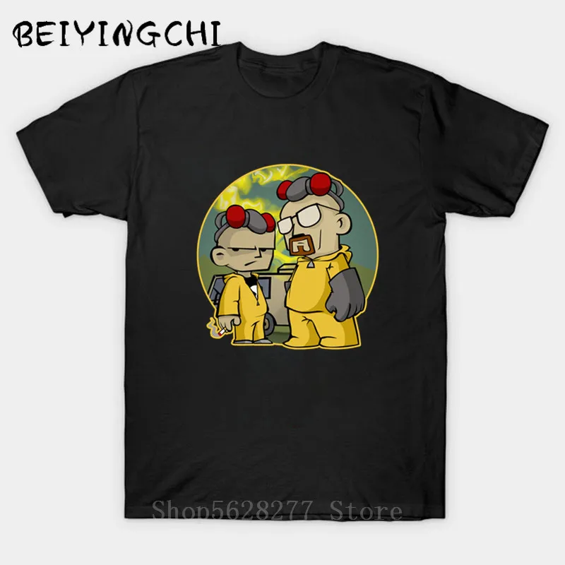 

American TV Series Breaking Bad Heisenberg Men T Shirts Walter White Breaking The Bad Rules Print T-Shirt 100%Cotton Tops Tees