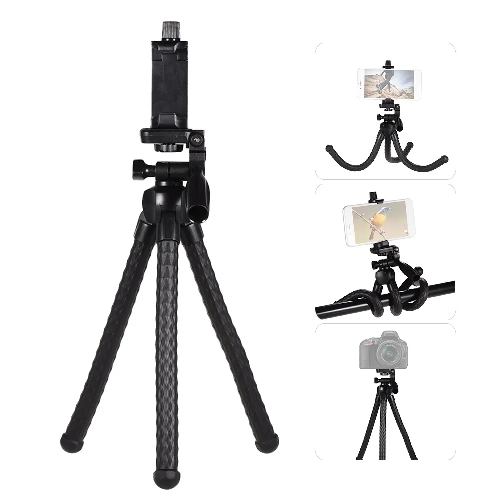 

Tripod with Phone Clip Digital Action Camera Flexible Phone mini Tripod for phone Camera Holder Stand Foldable Legs