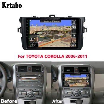 

Krtabo Car radio Android multimedia player 4G RAM For TOYOTA COROLLA 2006-2011 Car touch screen GPS Support Carplay