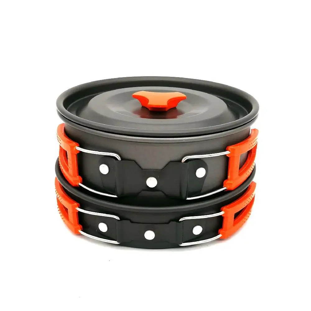 MeterMall Outdoor Camping Pot Teapot Suits Portable Cookware Sets for Picnic