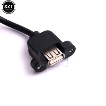 Внутренняя Материнская плата 9 Pin шаг 2,54 мм к двухпортовому USB 2,0 A женский винт замок Панель Крепление кабель 30 см