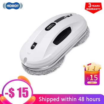 

Salange Hobot 368 Electric Vacuum Magnetic Double sided Outside Glass Window Cleaner Robot with WiFi APP Control Water Spray