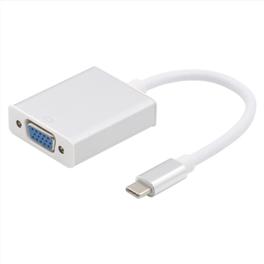Видео кабель type-C адаптер док-станция порт USB C 3,1-VGA 1080P HD конвертер для MacBook Chromebook ноутбук монитор проектор ТВ