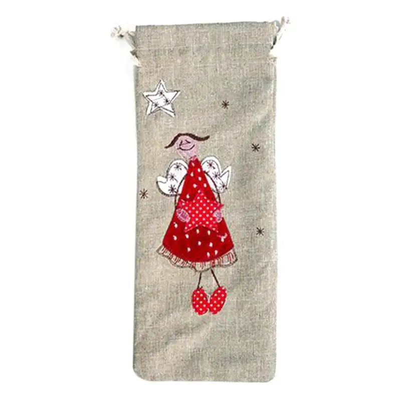Wine Bottle Cover Christmas Decorations for Home New Year Party Ornament Champagne Holders Dust Cover Xmas Home Table Decors