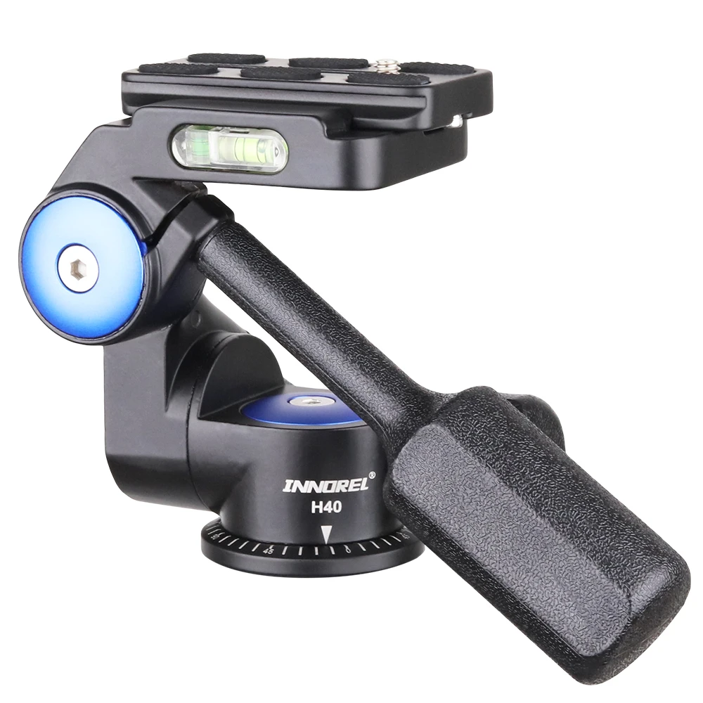 Innorel H40 Two Handle Hydraulic Damping 3D Three-dimensional Tripod Head 360 Degree Rotation for Canon Nikon DSLR Camera camera fluid head