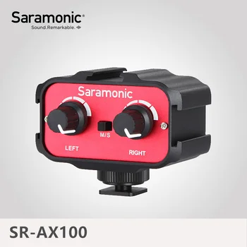 

Saramonic SR-AX100 Universal Microphone Audio Adapter Mixer with Stereo & Dual Mono 3.5mm Inputs for DSLR Cameras & Camcorders
