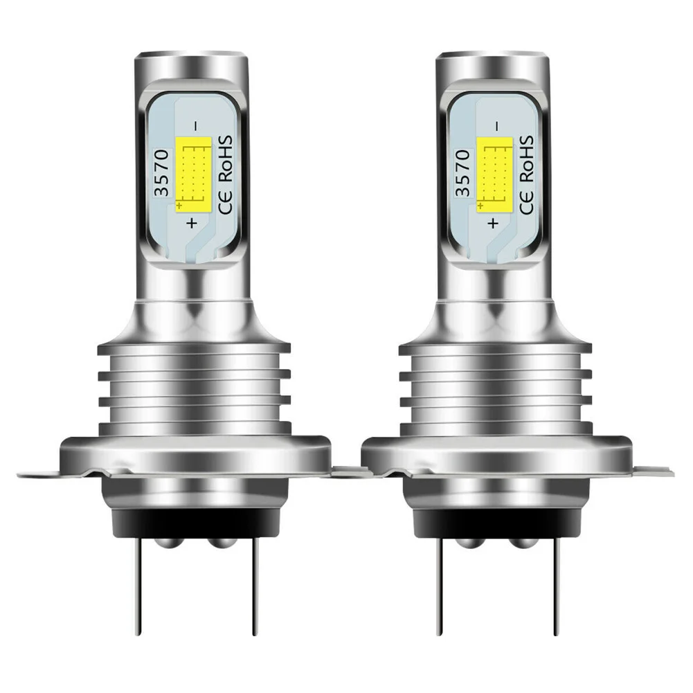 Kit De Faros Led H7 De 2 Piezas Bombillas De Haz Alto O Bajo 80w