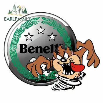 

EARLFAMILY 13cm x 10.6cm Anime Car Stickers Personality for Benelli TAZ Decals Graffiti Street signs Laptop Car Assessoires
