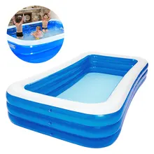 Надувной бассейн для сада, 1 шт., плавающий летний бассейн, Уличное оборудование, прямоугольный плавательный бассейн Надувной бассейн для сада, 1 шт., плавающий летний бассейн, Уличное оборудование, прямоугольный плавательный бассейн