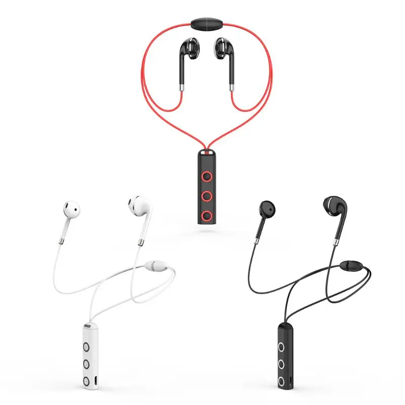 1 пара спортивных bluetooth-наушников, гарнитура с магнитным шейным ремешком