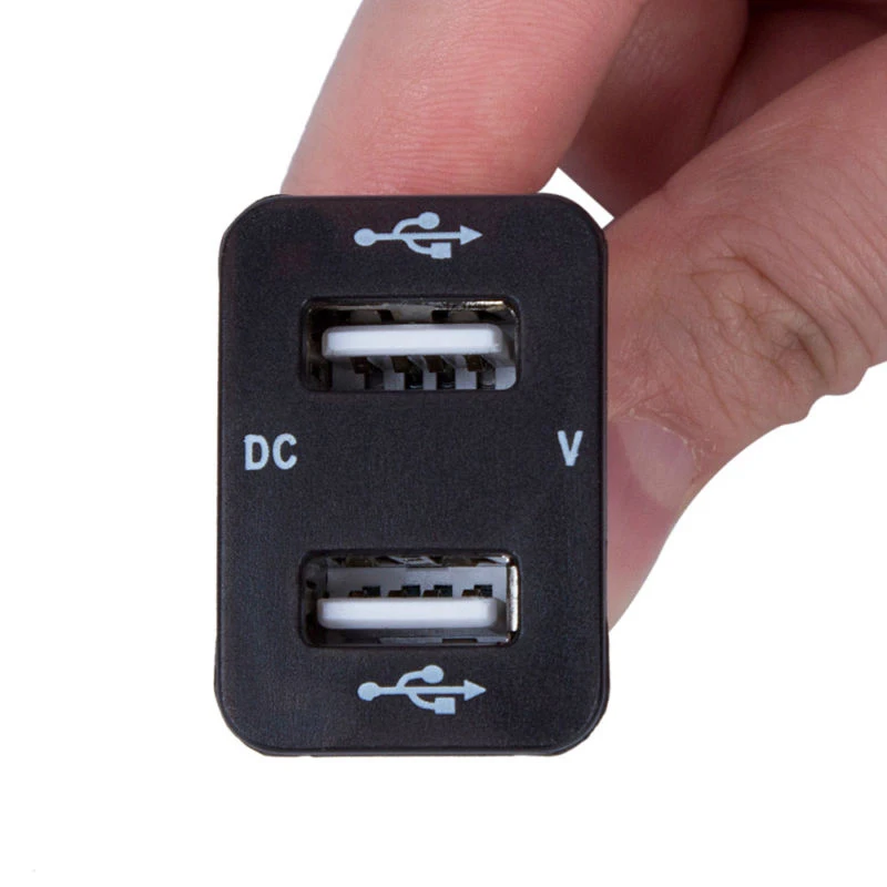 12 В 4.2A двойной usb порты Автомобильное зарядное устройство разъем вольтметр адаптер питания для Toyota и высокое качество