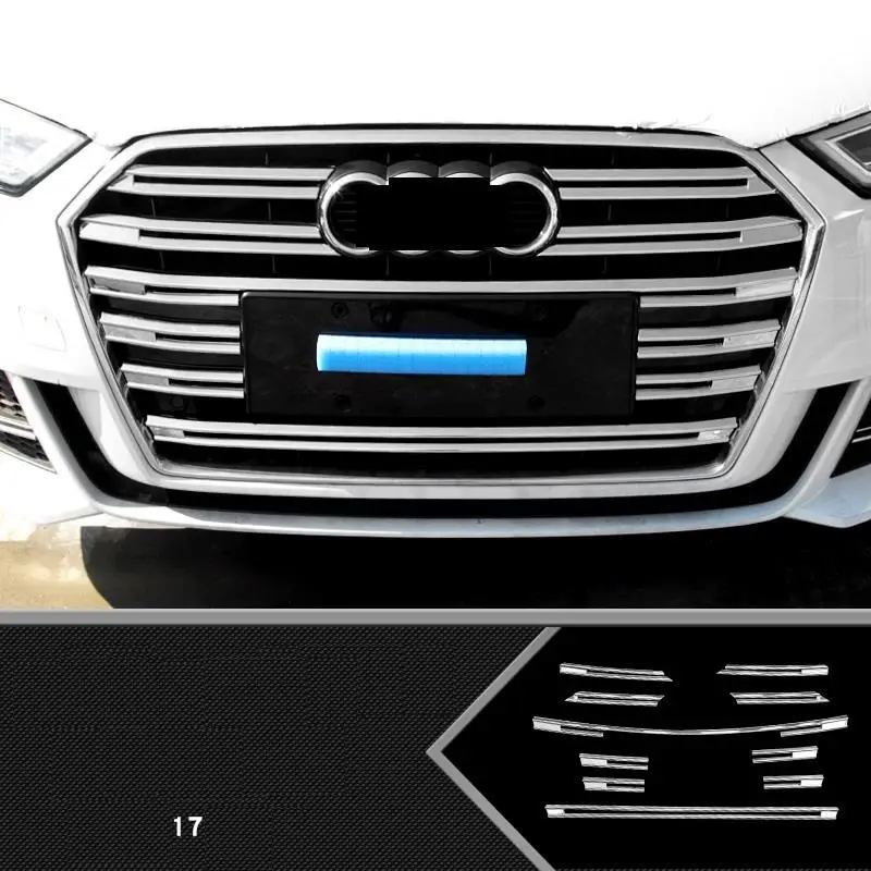 Автомобильный модифицированный автомобильный Автомобильный кузов, передний бампер, внешняя отделка, Декоративные Чехлы, аксессуар 17 18 для Audi A3 - Цвет: Number 19