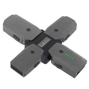 

4 in 1 Battery Charging Hub for Mavic / Pro RC Drone Multi Battery Rapid Intelligent Charging Hub with LCD Display