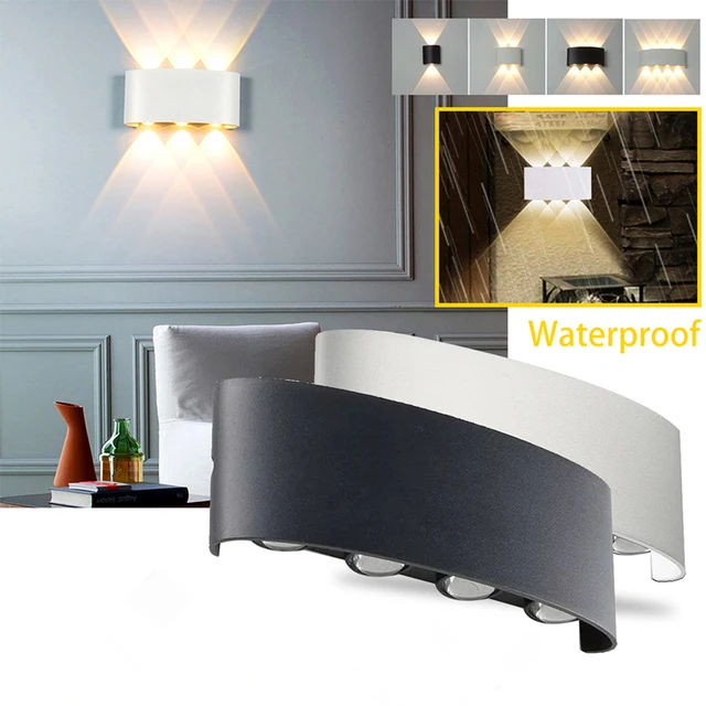 12V 24V LED โคมไฟติดผนัง IP65 กันน้ํากลางแจ้ง Garden YARD ทางเดิน Porch Light ห้องนั่งเล่นในร่มข้างเตียง Sconce อลูมิเนียม 1