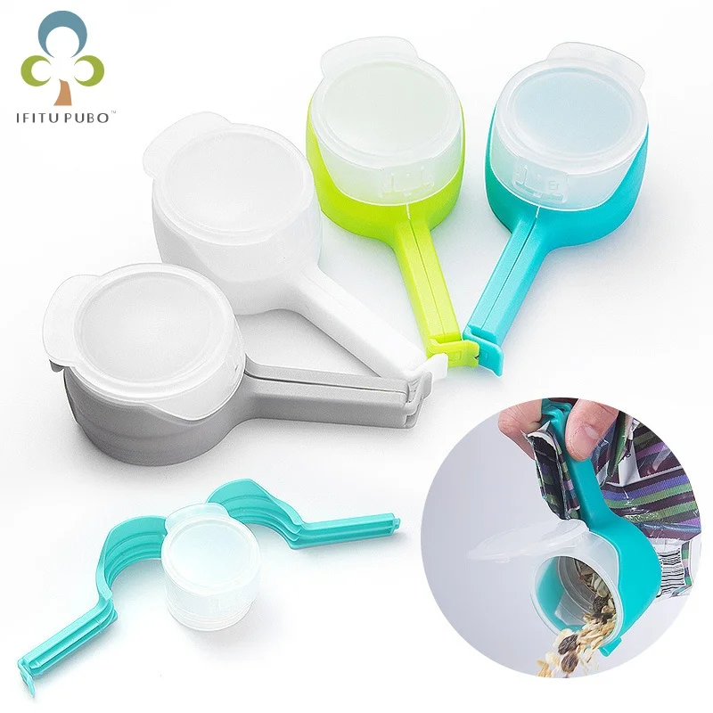 2Pcs Seal Pour Food Storage Bag Clip Snack Sealing Keeping Fresh Sealer Clamp Plastic Helper Saver Kitchen Tools YJN | Дом и сад