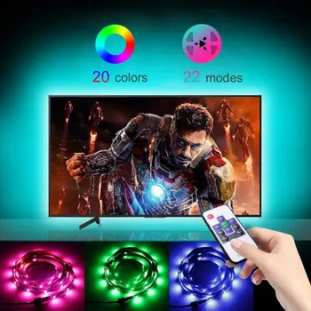 

LED Strip Lights for TV,USB Plug-in 8.2ft LED TV Backlight with RF Remote,Color Changing Bias Lighting Kit for 32-60 inch HDTV/C