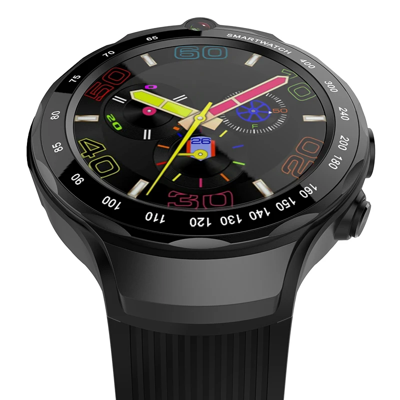 Мужские умные часы MTK6739 4 ядра 1 дюймов 5.0MP + Камера ГБ/16 ГБ Android 7 OS smartwatch Поддержка