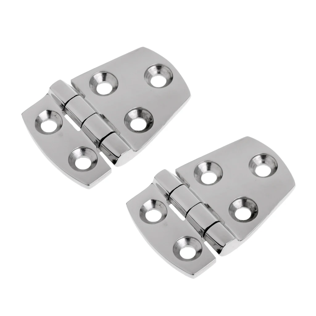 1 Pair Short Side Marine 316 Grade Stainless Steel Boat Door Hinge 57 x 38mm