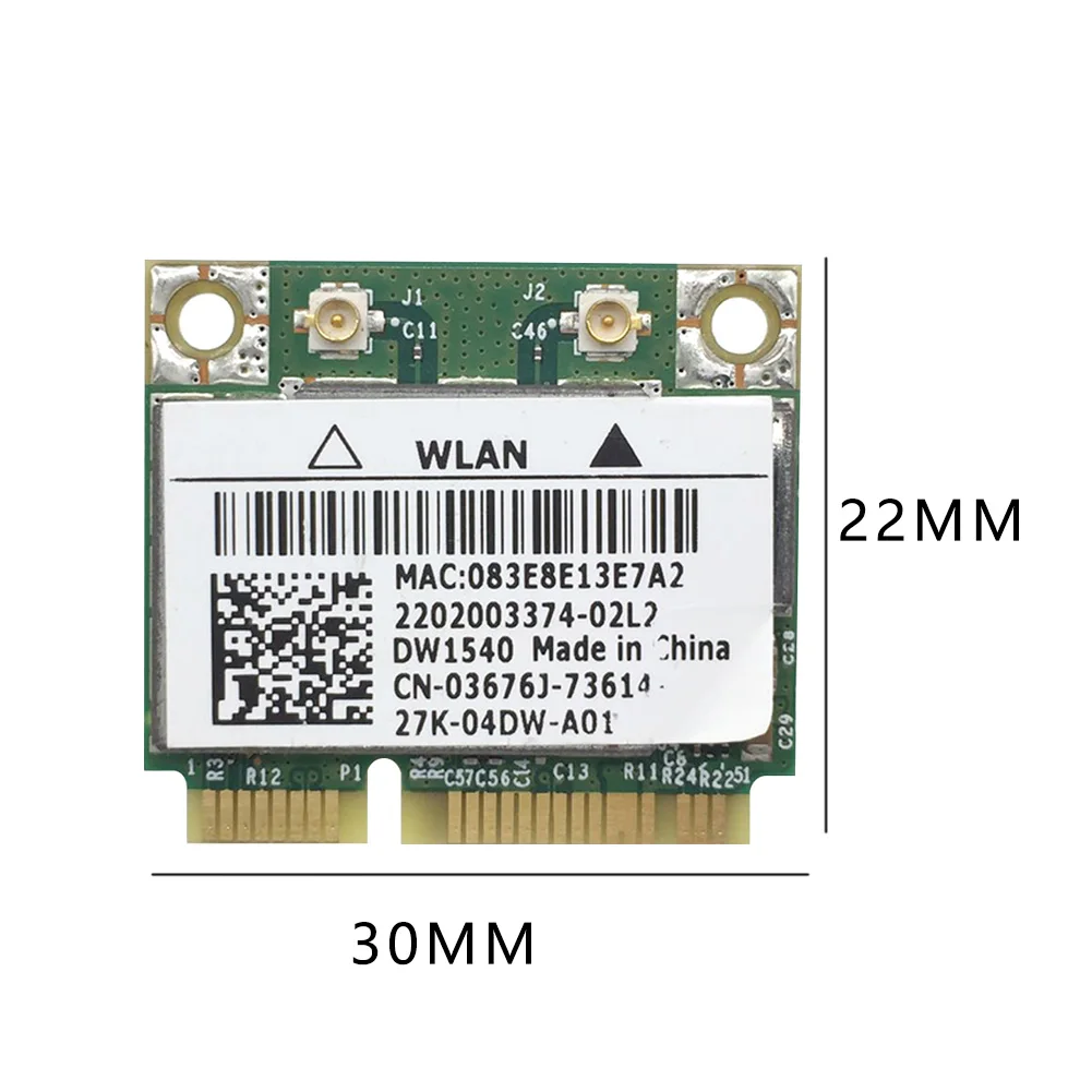 300 Мбит/с Высокая совместимость Двухдиапазонная 2,4 ГГц 5 ГГц мини Pci-e 802.11a/b/g/n Wifi беспроводная карта BCM943228HMB Удобная Открытая