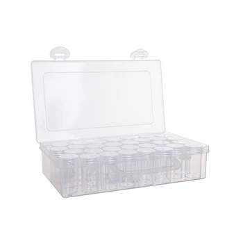 

Clear Plastic Bead Storage Containers Set 70/30 Grids Diamond Painting Box with Accessories Embroidery Storage Boxes for DIY Art
